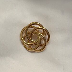 Napier Gold Intertwined Brooch